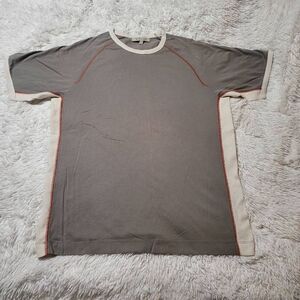RW&CO men two tone stitch short sleeve brown/mocha t-shirt L